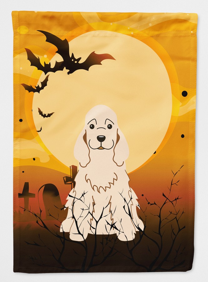 Halloween Cocker Spaniel Buff Flag Canvas House Size