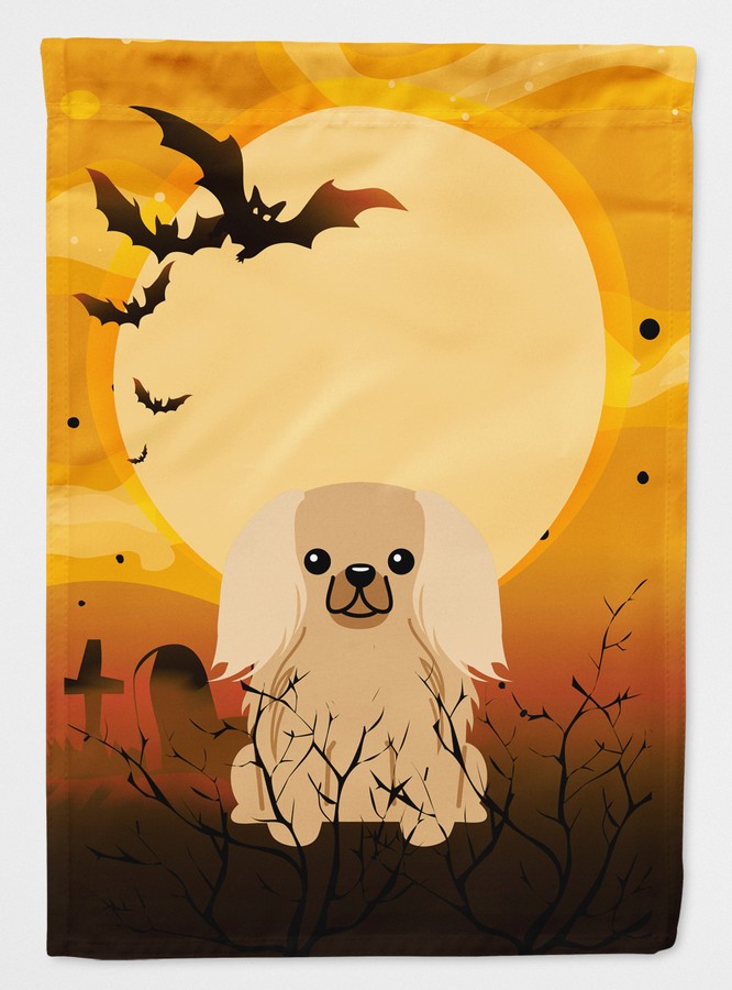 Halloween Pekingnese Fawn Sable Flag Canvas House Size