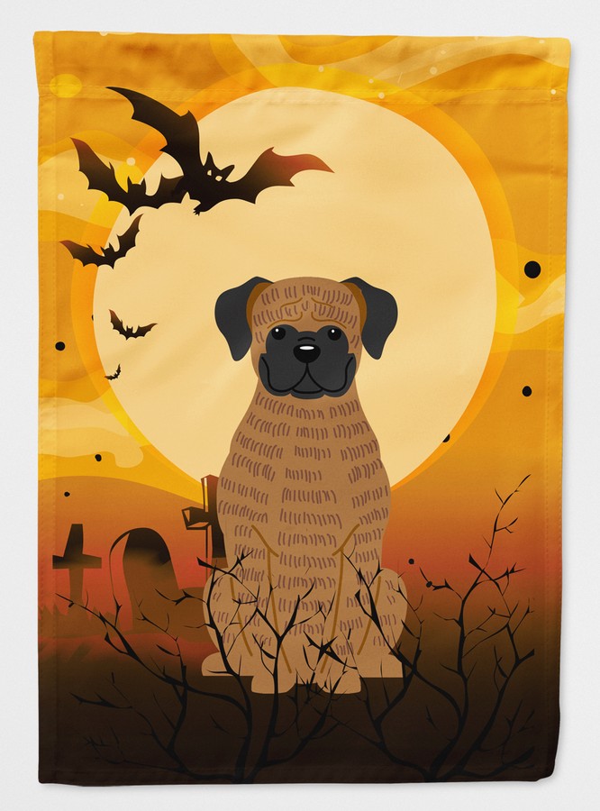 Halloween Brindle Boxer Flag Canvas House Size