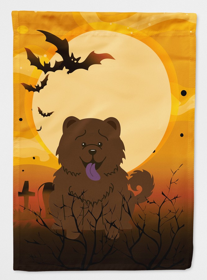 Halloween Chow Chow Chocolate Flag Canvas House Size