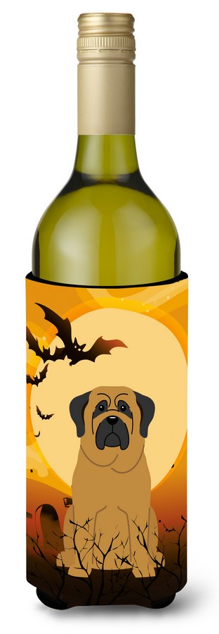 Halloween Mastiff Wine Bottle Beverge Insulator Hugger
