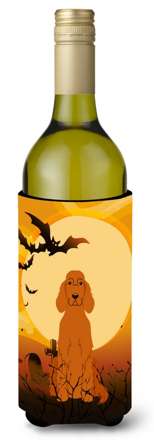 Halloween Irish Setter Wine Bottle Beverge Insulator Hugger