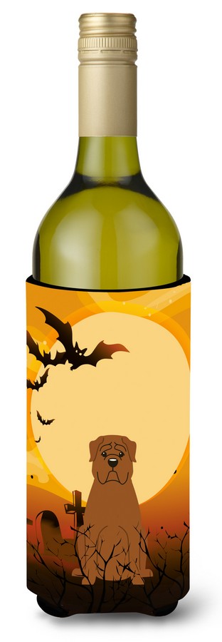 Halloween Dogue De Bourdeaux Wine Bottle Beverge Insulator Hugger