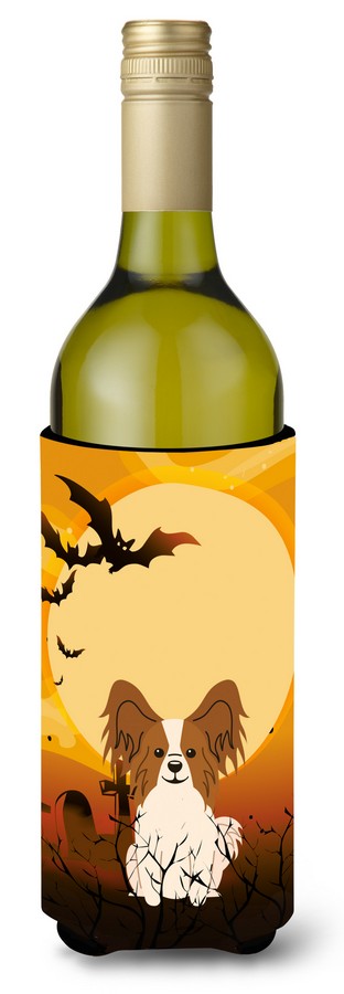 Halloween Papillon Red & White Wine Bottle Beverge Insulator Hugger