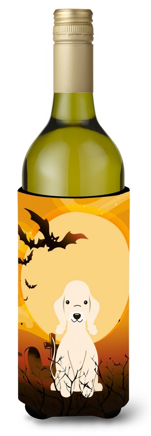 Halloween Bedlington Terrier Sandy Wine Bottle Beverge Insulator Hugger