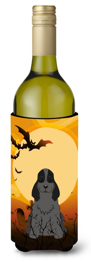 Halloween Cocker Spaniel Black Wine Bottle Beverge Insulator Hugger
