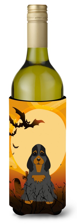 Halloween Cocker Spaniel Black & Tan Wine Bottle Beverge Insulator Hugger