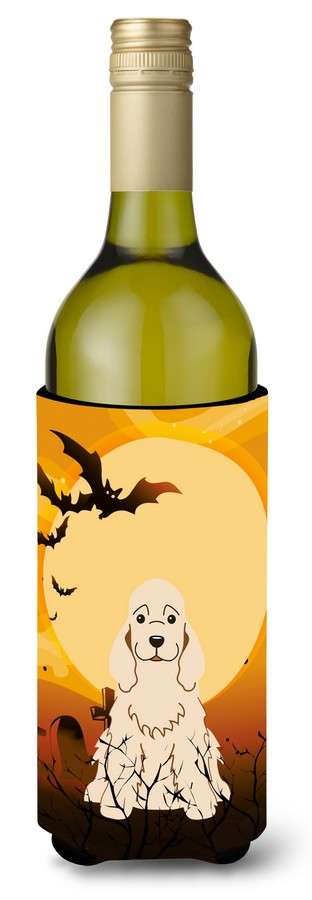 Halloween Cocker Spaniel Buff Wine Bottle Beverge Insulator Hugger