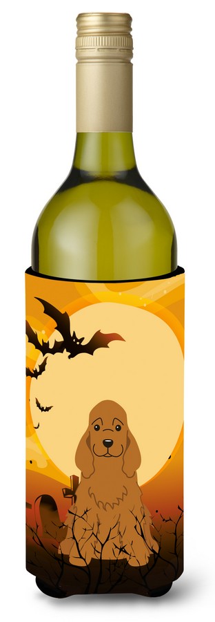 Halloween Cocker Spaniel Red Wine Bottle Beverge Insulator Hugger