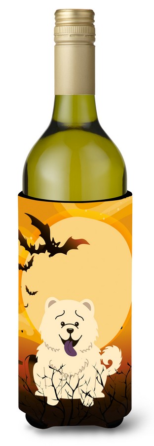Halloween Chow Chow White Wine Bottle Beverge Insulator Hugger