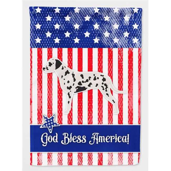 Carolines Treasures BB3283GF USA Patriotic Dalmatian Flag Garden Size