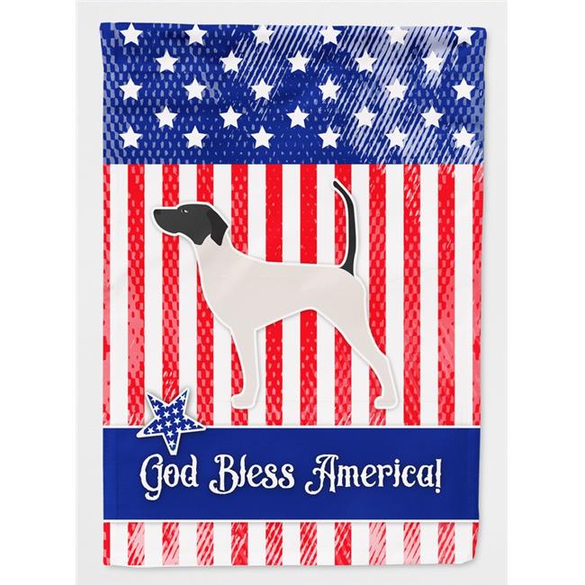 Carolines Treasures BB3295GF USA Patriotic English Pointer Flag Garden Size