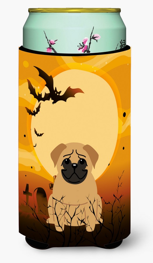 Halloween Pug Brown Tall Boy Beverage Insulator Hugger