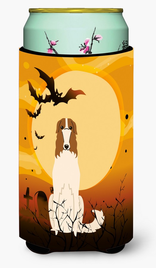Halloween Borzoi Tall Boy Beverage Insulator Hugger