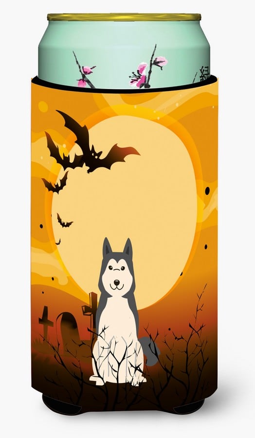 Halloween West Siberian Laika Spitz Tall Boy Beverage Insulator Hugger