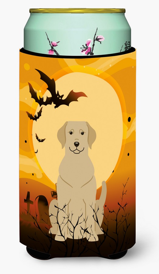 Halloween Yellow Labrador Tall Boy Beverage Insulator Hugger