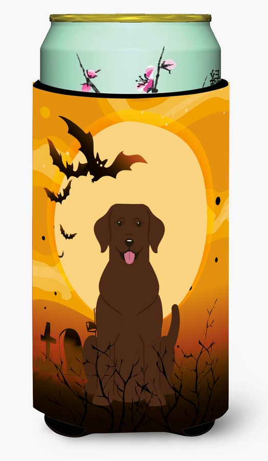 Halloween Chocolate Labrador Tall Boy Beverage Insulator Hugger