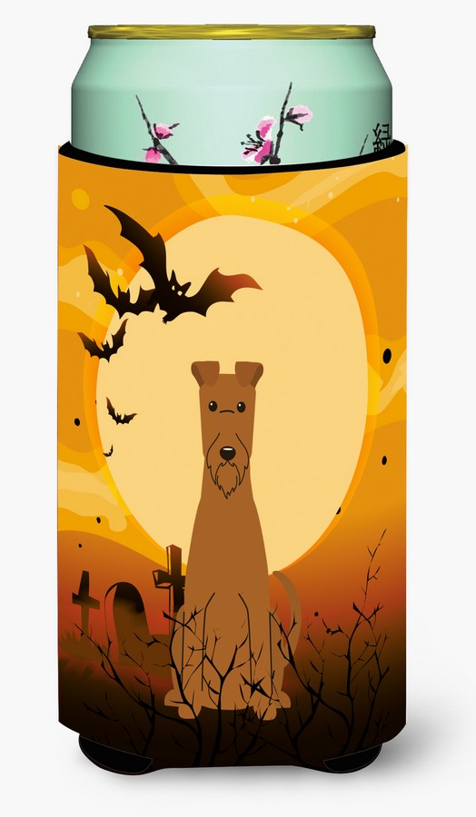 Halloween Irish Terrier Tall Boy Beverage Insulator Hugger