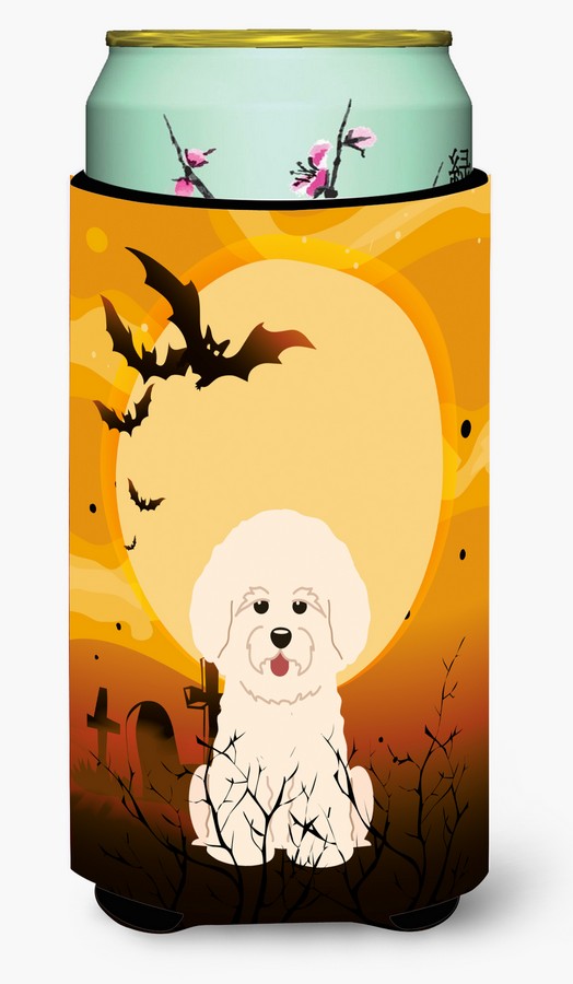 Halloween Bichon Frise Tall Boy Beverage Insulator Hugger