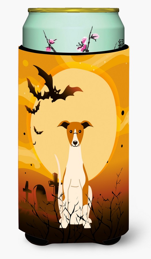Halloween Whippet Tall Boy Beverage Insulator Hugger