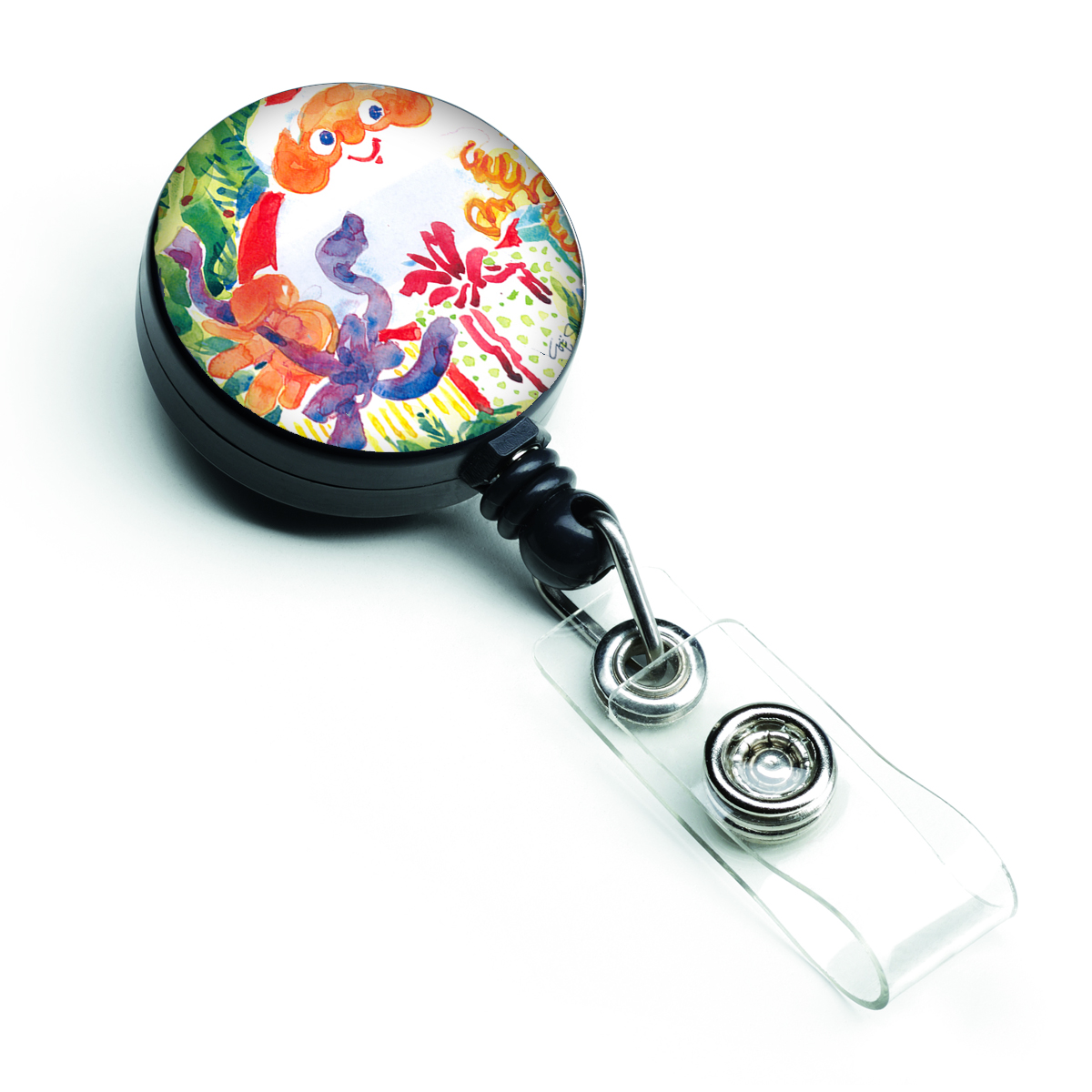 Santa Claus Christmas Surprise Retractable Badge Reel