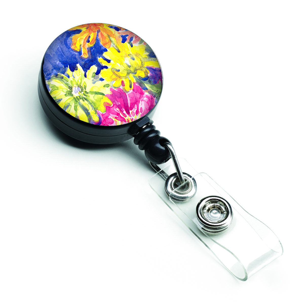 Flower Retractable Badge Reel
