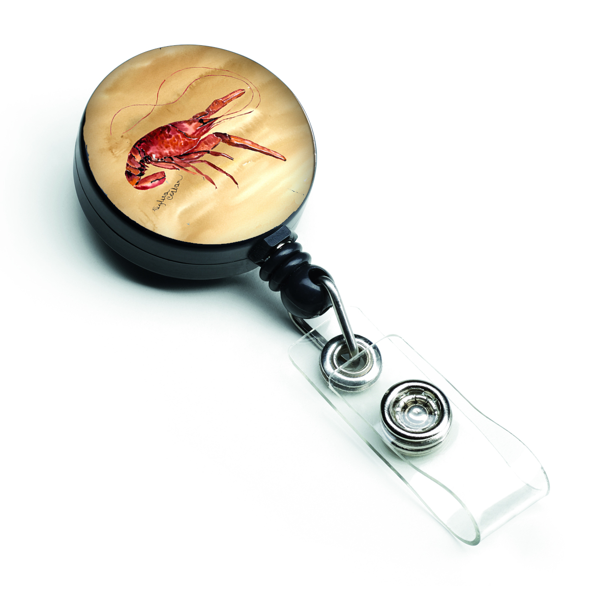 Crawfish Retractable Badge Reel