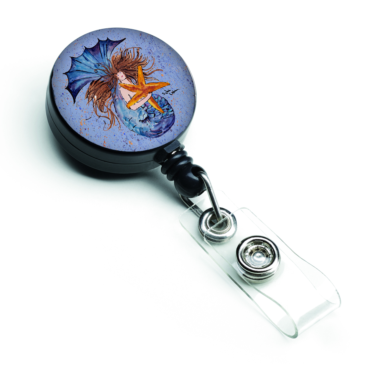 Mermaid Retractable Badge Reel
