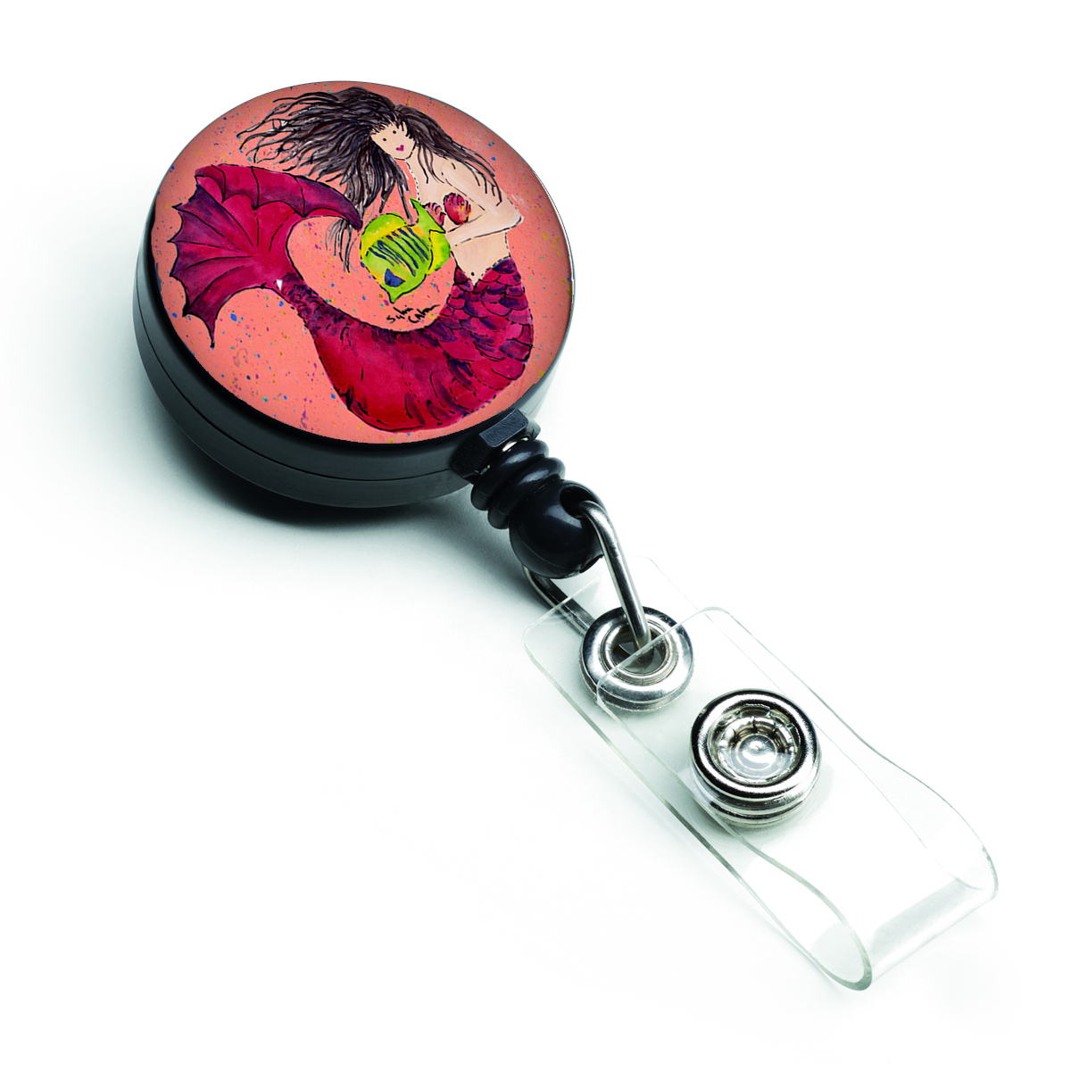 Mermaid Retractable Badge Reel