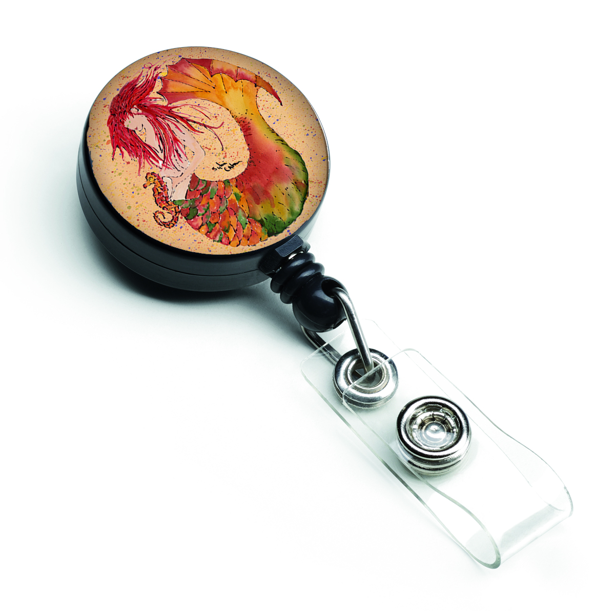 Mermaid Retractable Badge Reel