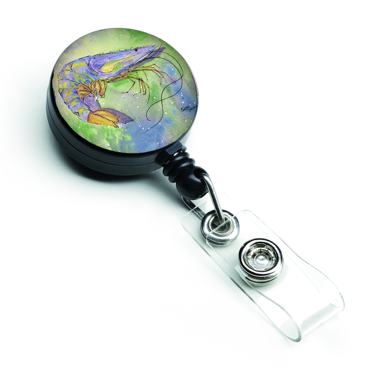 Shrimp Retractable Badge Reel