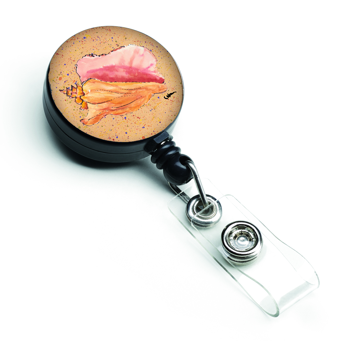 Shells Retractable Badge Reel