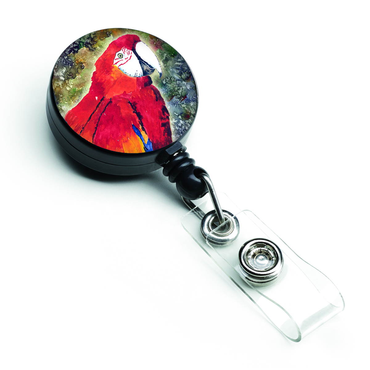 Parrot Parrot Head Retractable Badge Reel