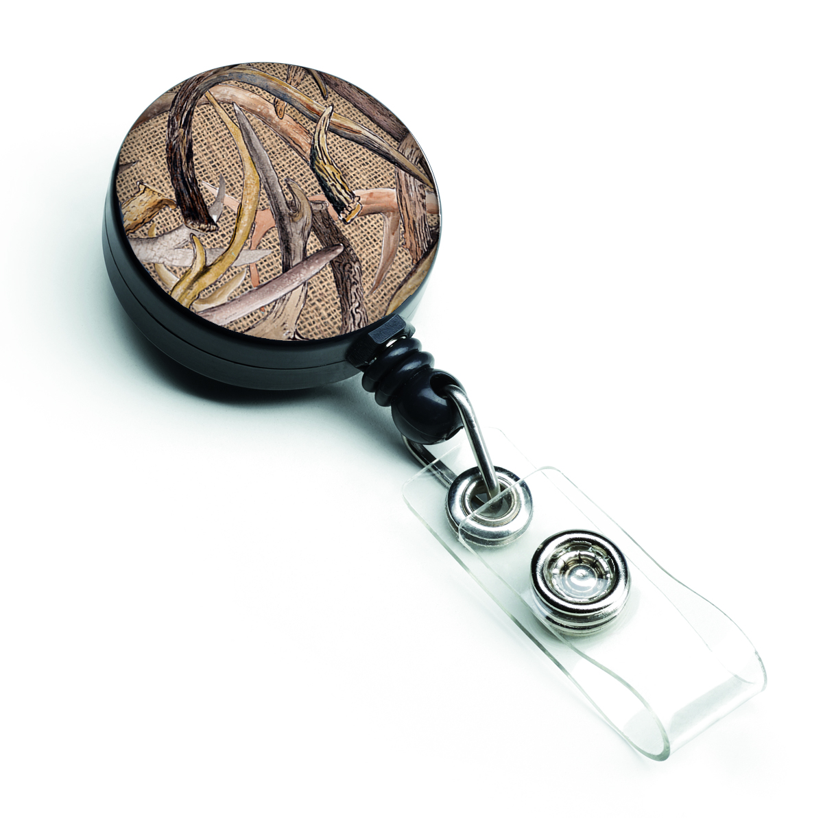 Deer Horns Retractable Badge Reel