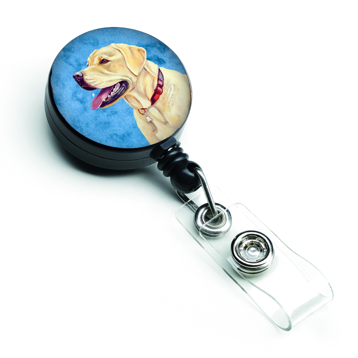 LH9383BUBR Blue Labrador Retractable Badge Reel