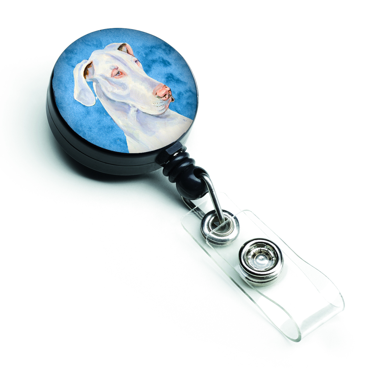 Blue Great Dane Retractable Badge Reel - Blue