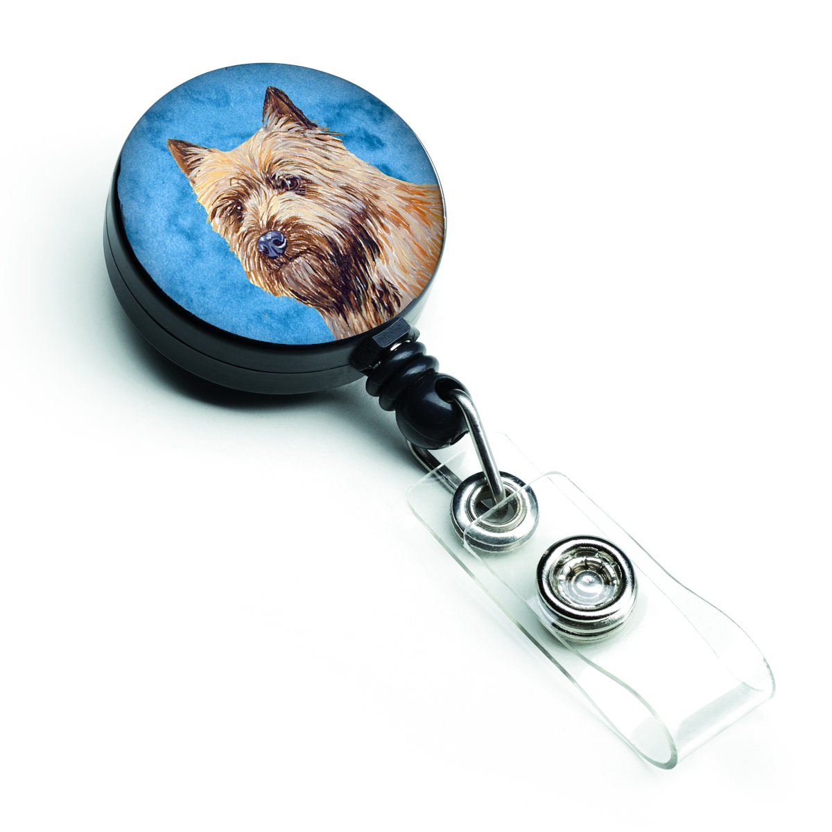 Blue Cairn Terrier Retractable Badge Reel