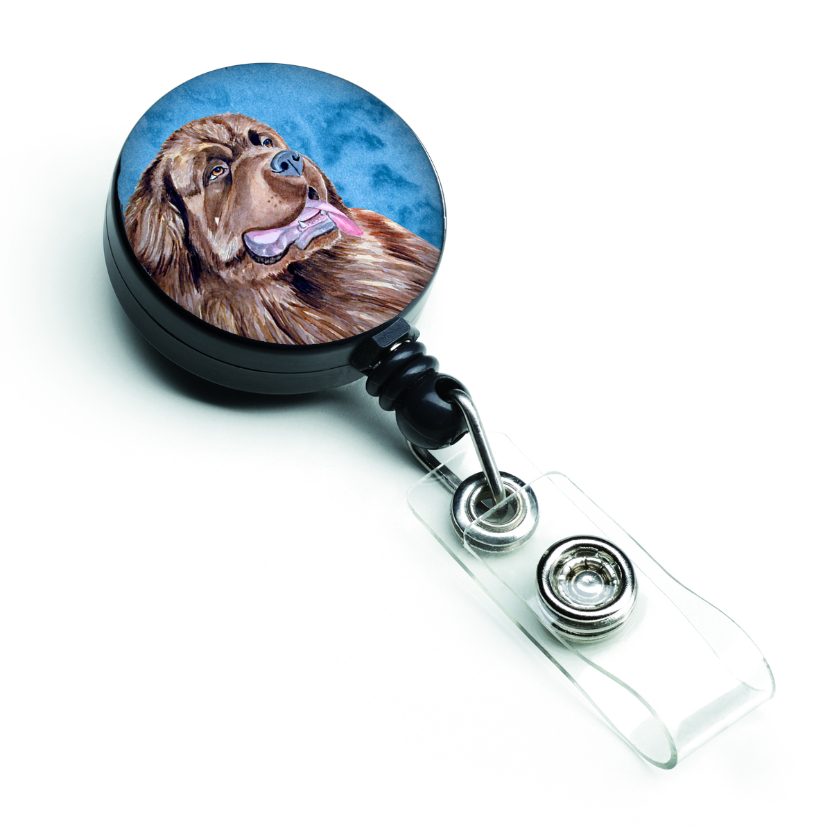 Blue Newfoundland Retractable Badge Reel