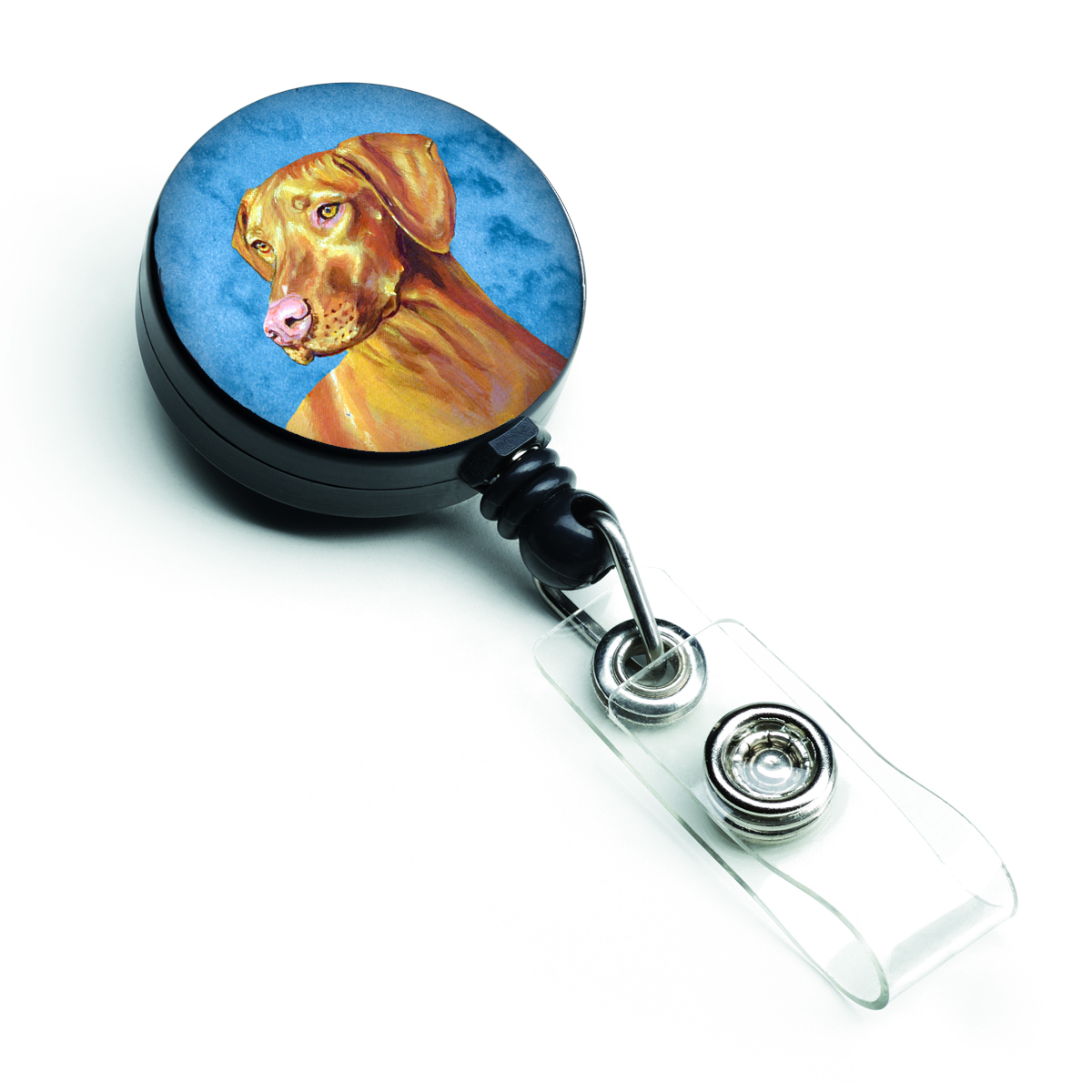 Blue Vizsla Retractable Badge Reel
