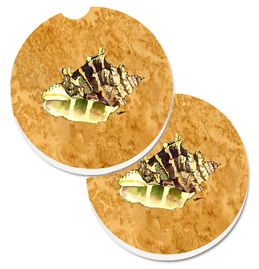 Shell Set of 2 Cup Holder Car Coaster