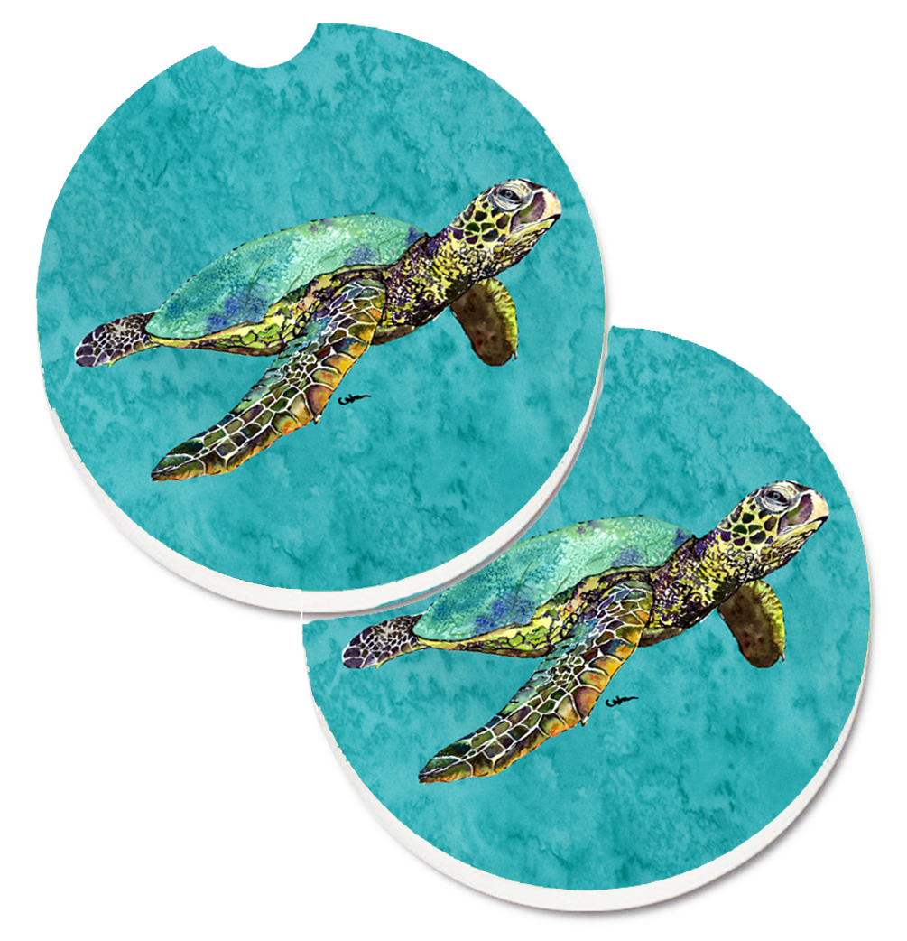 8659CARC Turtle Set of 2 Cup Holder Car Coaster