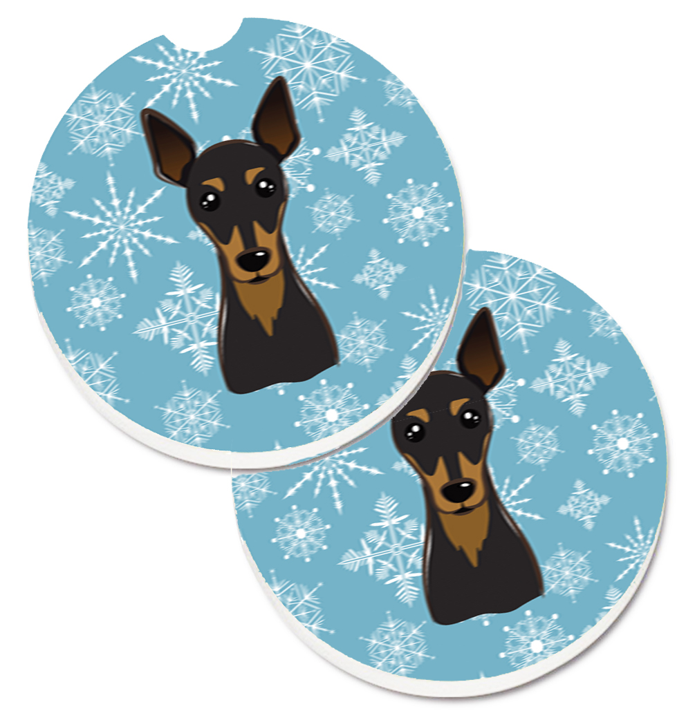 Snowflake Min Pin Set of 2 Cup Holder Car Coaster