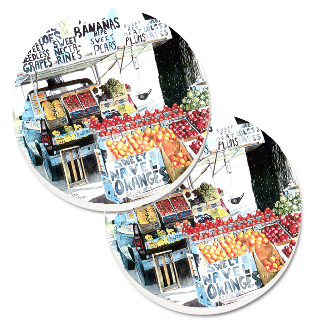 Fruit Stand Set of 2 Cup Holder Car Coaster
