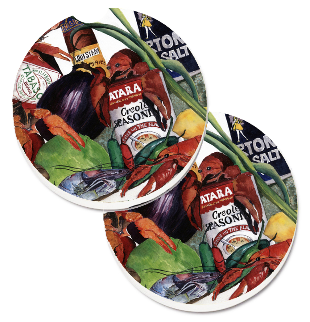 8131CARC Louisiana Spices Set of 2 Cup Holder Car Coaster