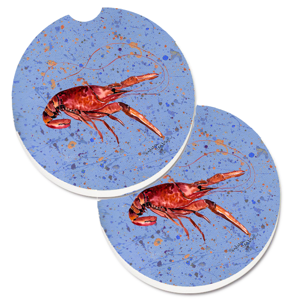 Picture of Carolines Treasures 8458CARC Crawfish Set of 2 Cup Holder Car Coaster