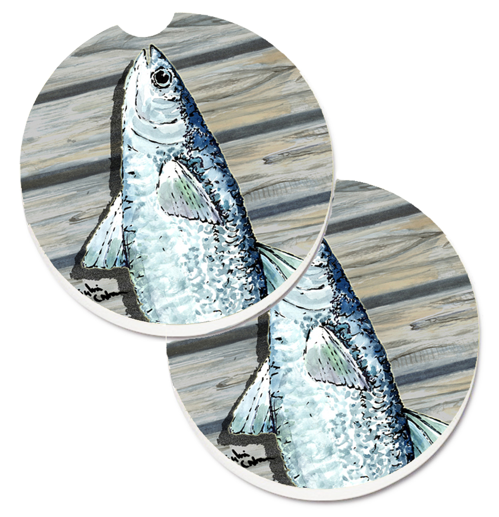 Fish Mullet Set of 2 Cup Holder Car Coaster