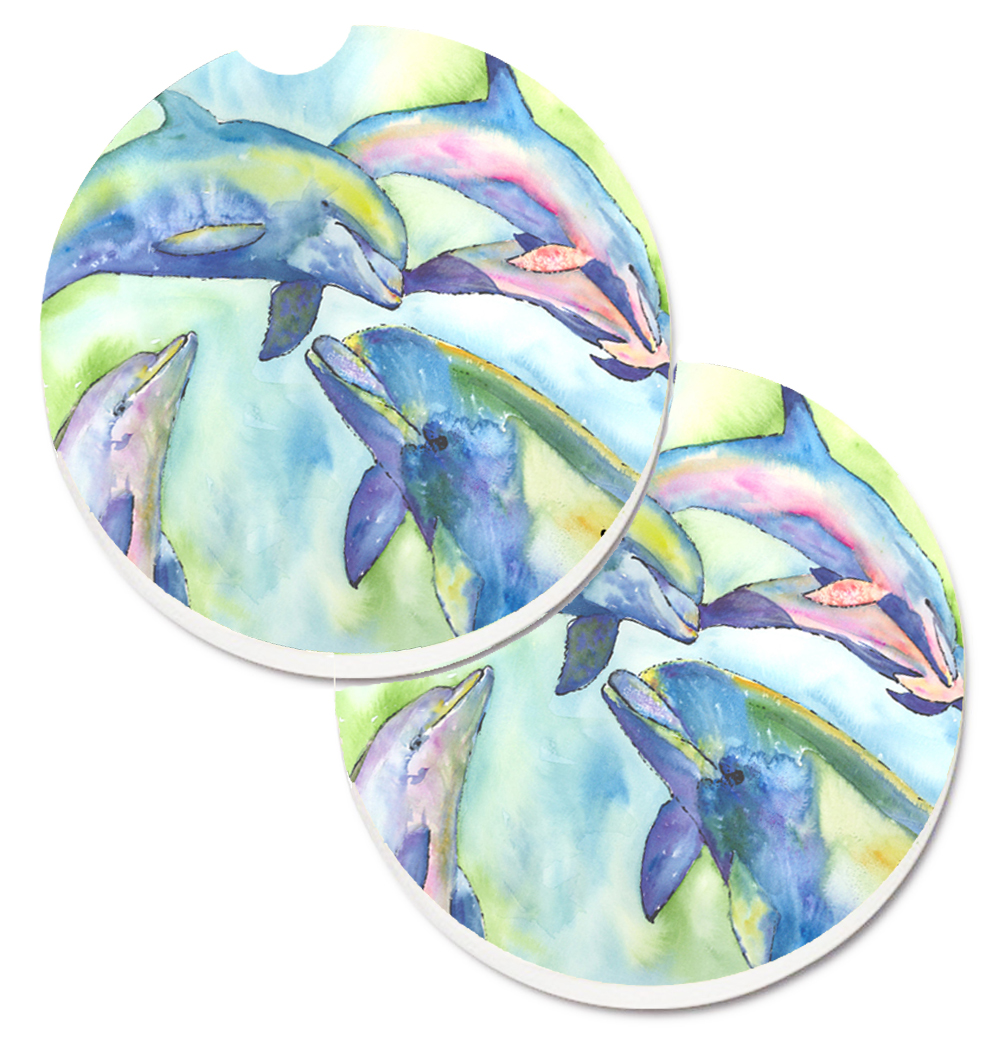8548CARC Dolphin Set of 2 Cup Holder Car Coaster