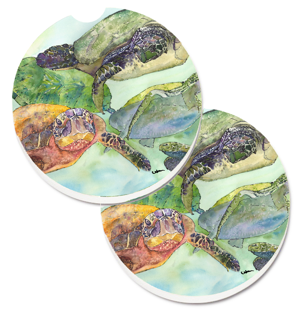 8549CARC Turtle Set of 2 Cup Holder Car Coaster