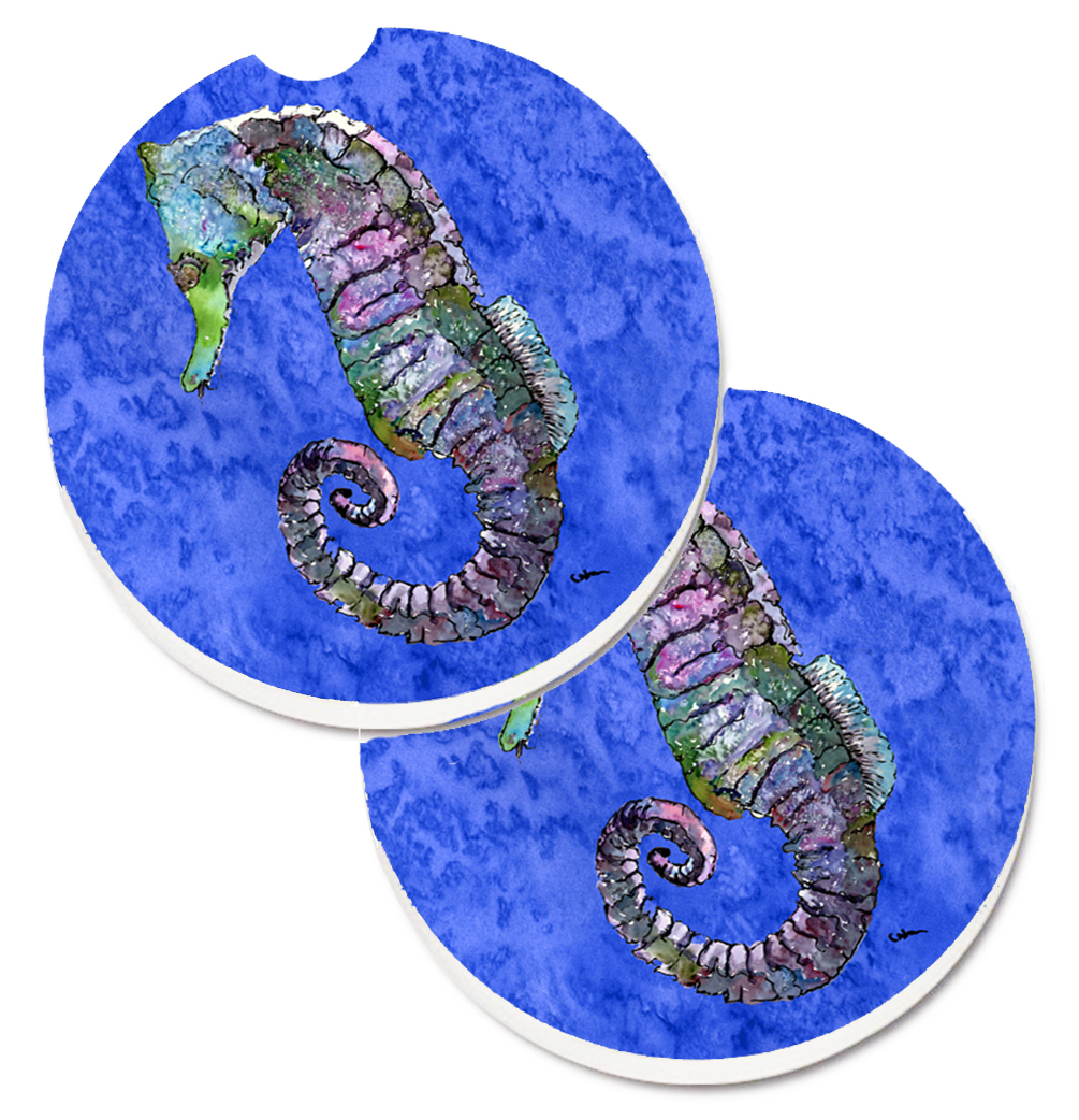 8639CARC Seahorse Set of 2 Cup Holder Car Coaster