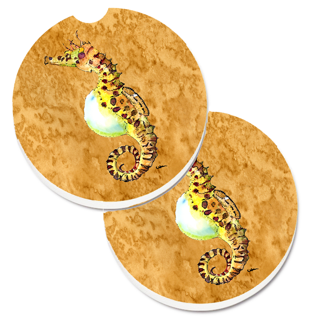 8640CARC Seahorse Set of 2 Cup Holder Car Coaster